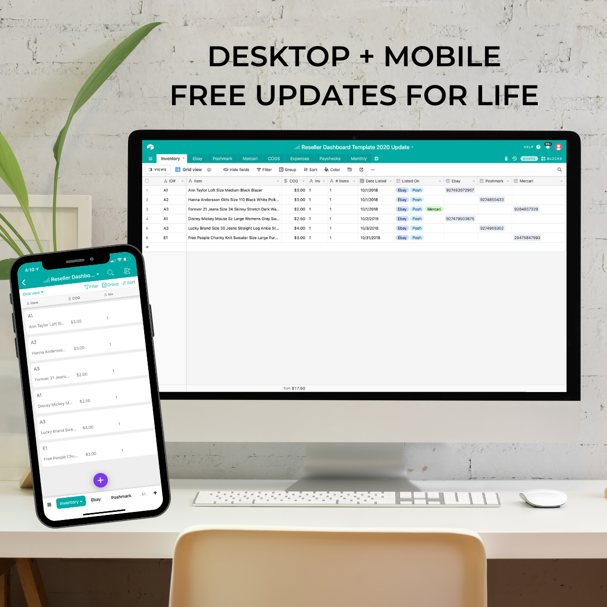 Reseller Dashboard Spreadsheet
