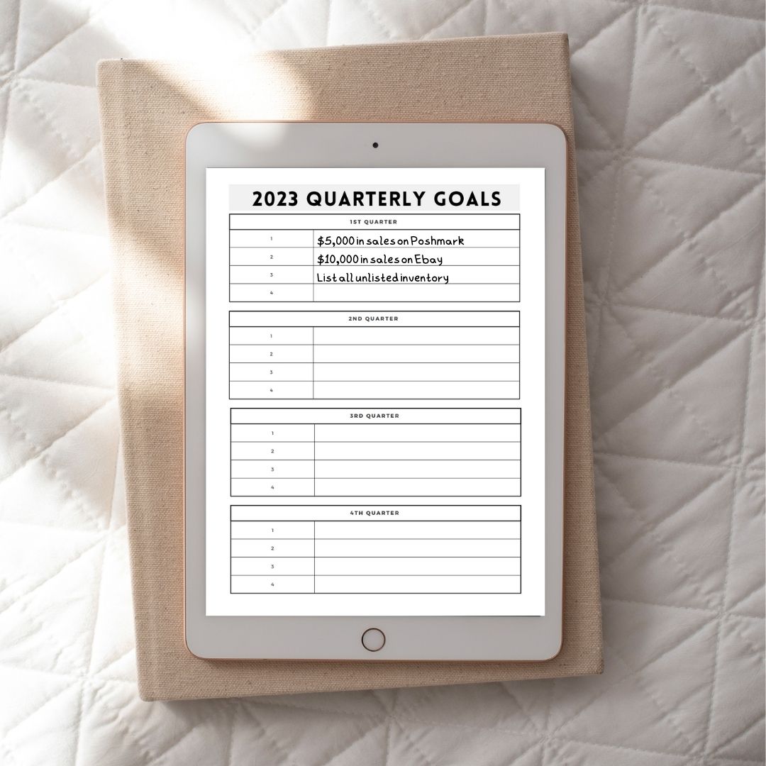 Reseller Business Planner for Ebay, Poshmark, Mercari and Etsy Sellers (Printable / Digital)